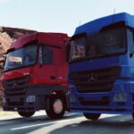 کشنده بنز اکتروس MP3 برای BeamNG Drive