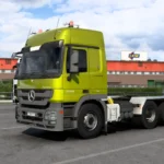 کشنده بنز MP3 برای Euro Truck Simulator 2