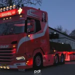 کشنده DAF XG+ 530 Weeda Sopranos + تریلر برای Euro Truck Simulator 2