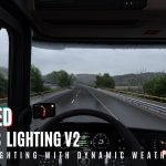 مود افزایش گرافیک SnowyMoon برای Euro Truck Simulator 2